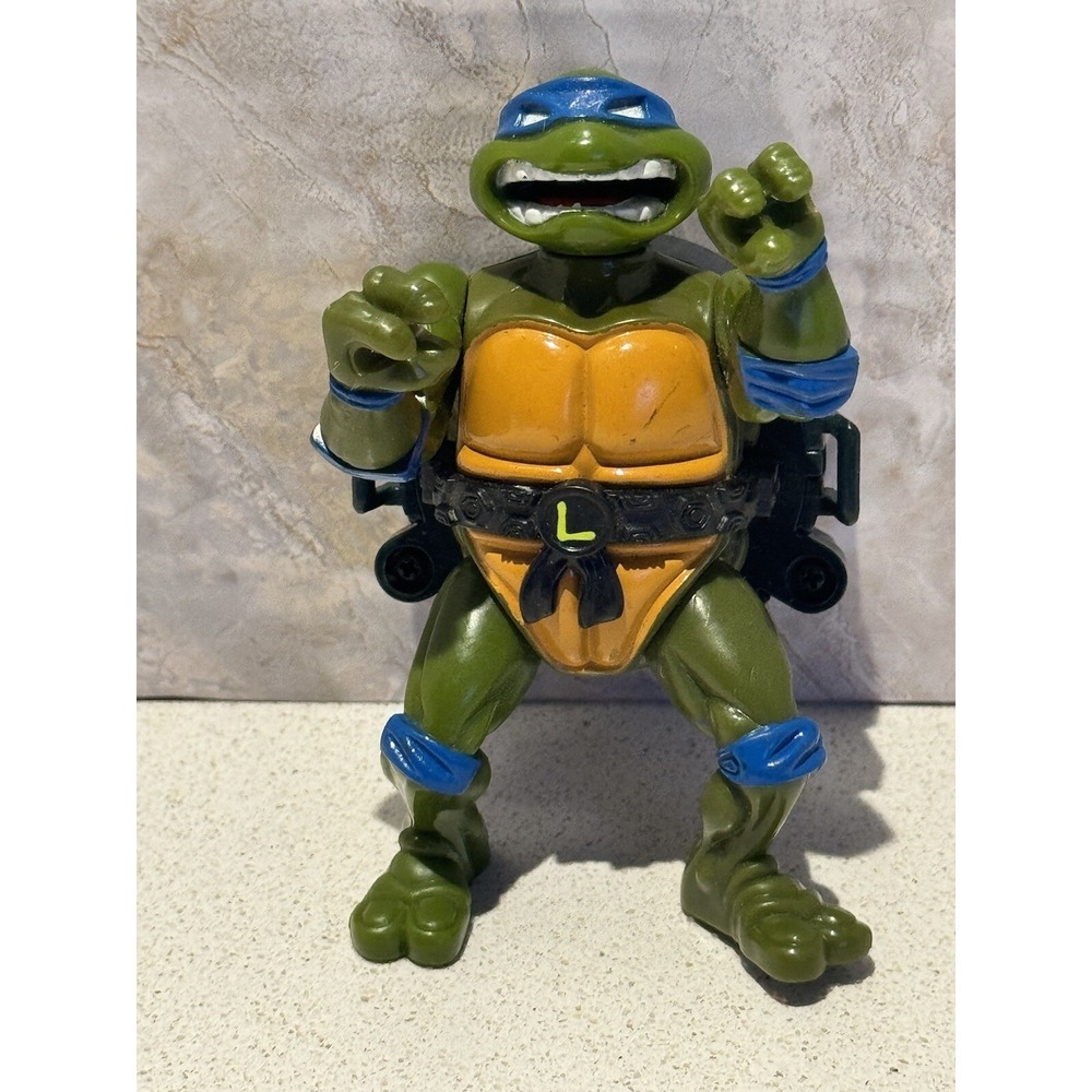 Vtg 1991 TMNT Talkin Leo Leonardo Teenage Mutant Ninja Turtles No Talking Strip